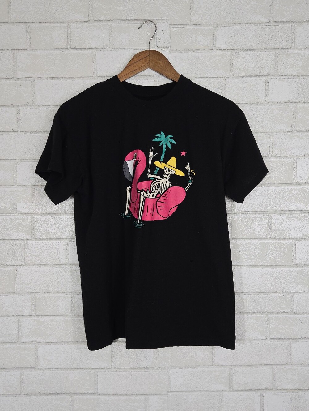 Brisco pool skeleton graphic tee